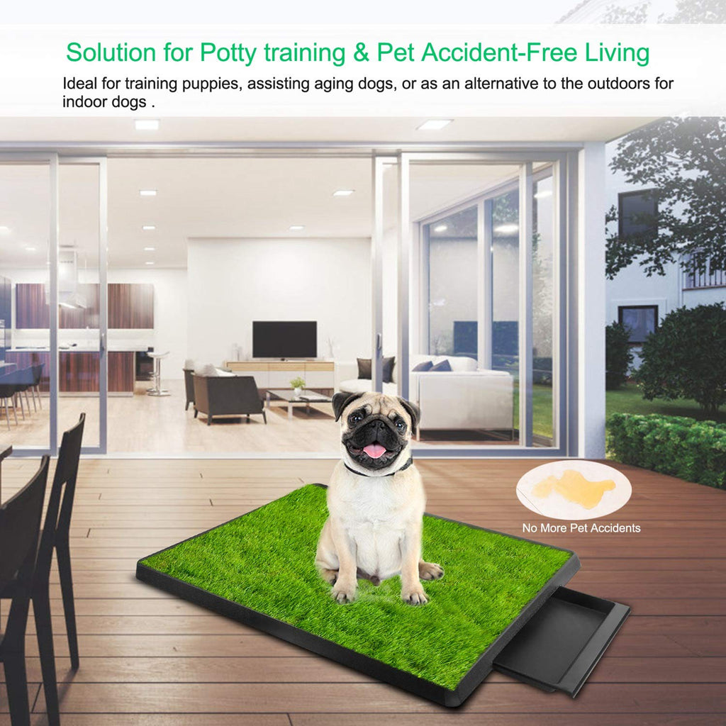 Indoor Dog Toilet with Artificial Grass 25" x 20" S543838