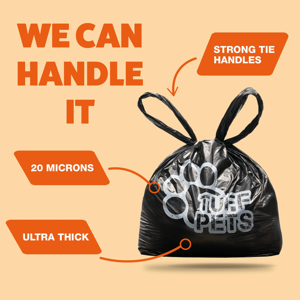 Dog Poop Bags Rolls with Handles V246