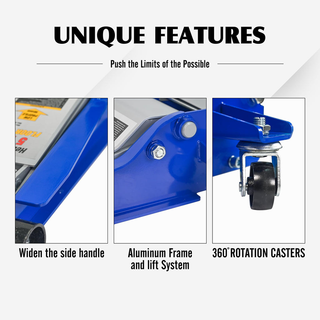 5 Ton Ultra Low Profile Hydraulic Floor Jack Z6163