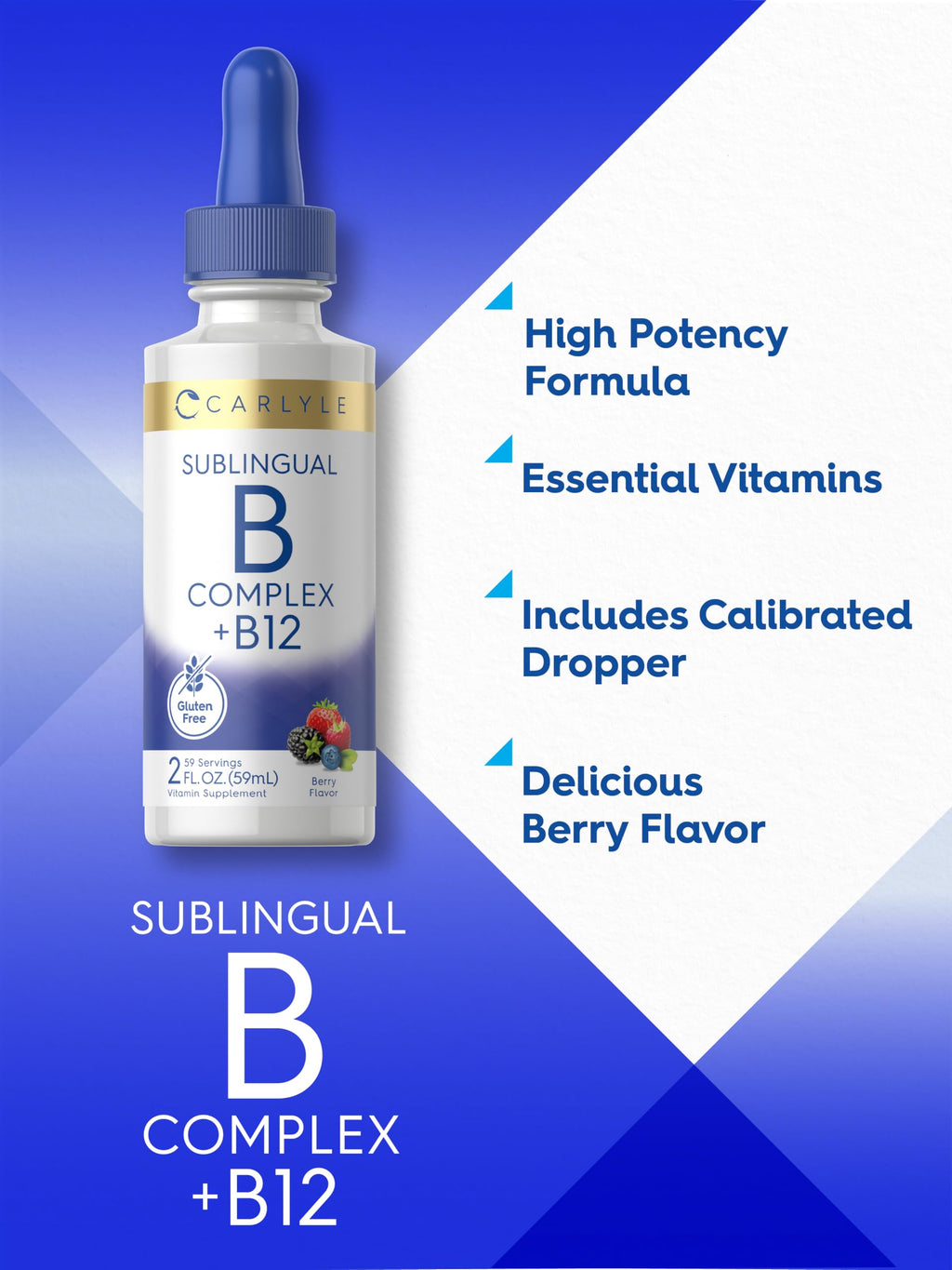Vitamin B Complex Sublingual Liquid Drops 2 fl oz N246