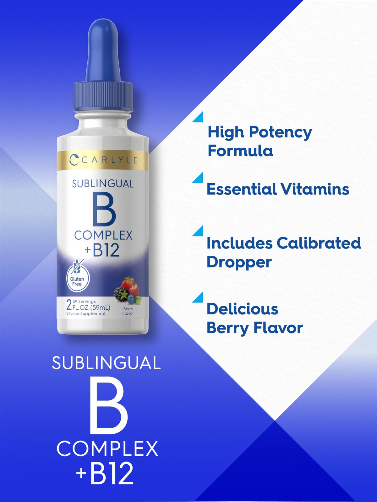 Vitamin B Complex Sublingual Liquid Drops 2 fl oz N246