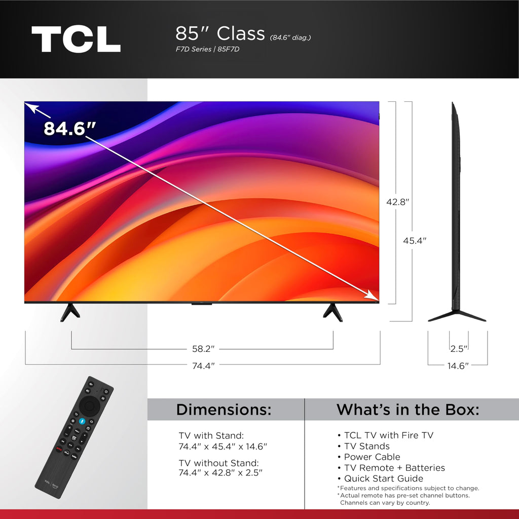 85-Inch QLED 4K UHD Smart TV M6804