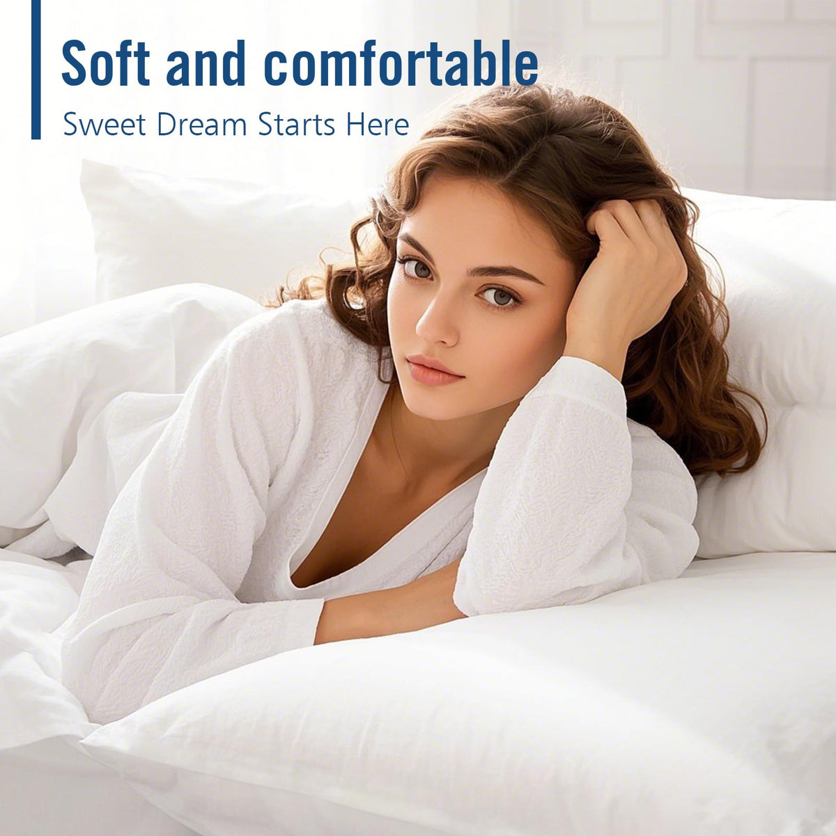 King Size 2 Pack Bed Pillows J627