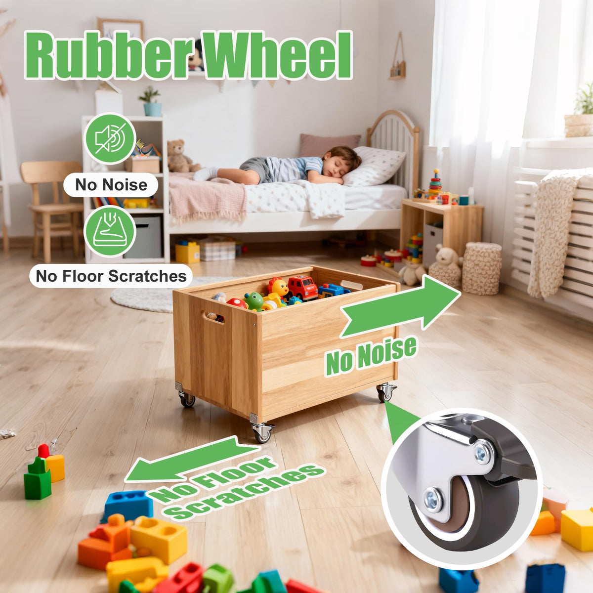 1" Low Profile Caster Wheels Set of 4 K53970
