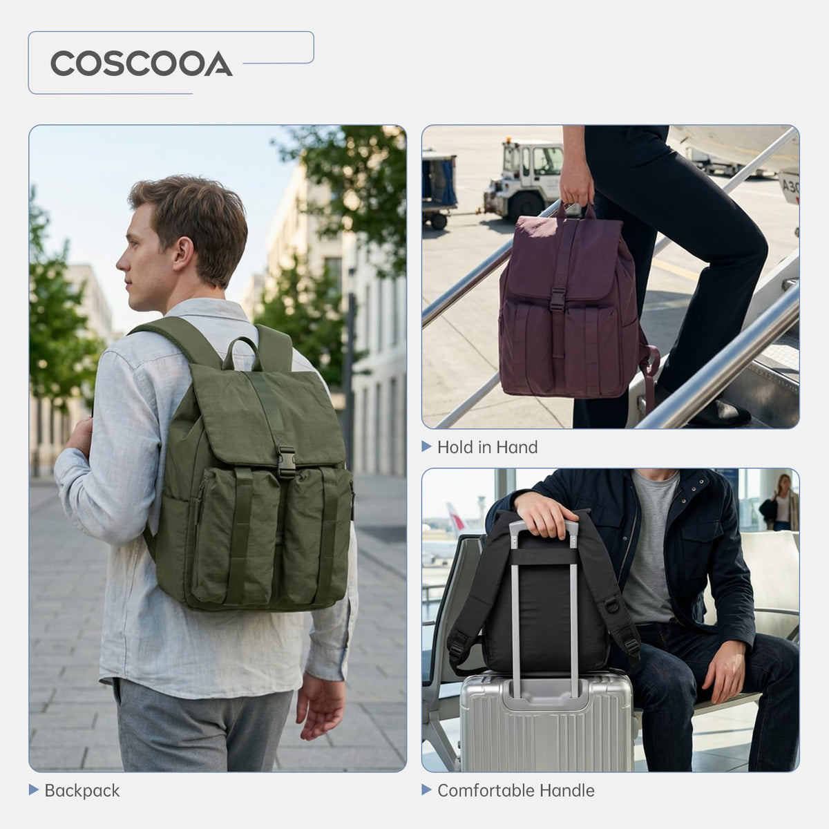 Carry On Travel Backpack 40x30x15 CM G404