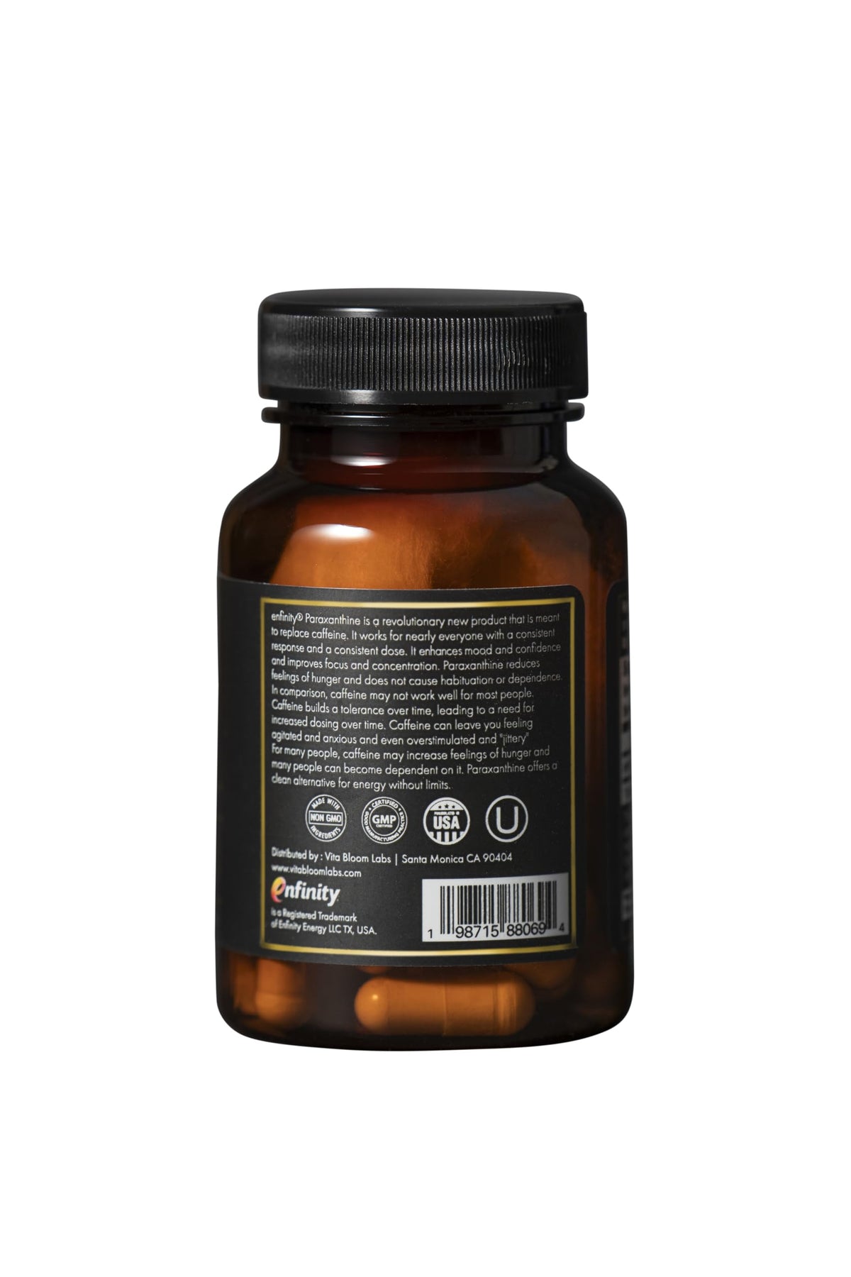 200 mg Paraxanthine Capsules O136