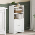 Small Bathroom Storage Cabinet with 2 Door and Shelves Q91770