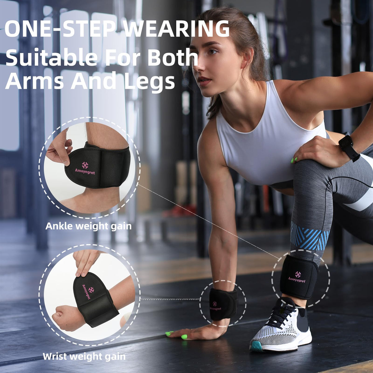 Ankle Weights, Wrist & Leg Weights Set E443