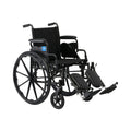 Lightweight Wheelchair with Swing-Back Desk-Length Arms and Elevating Leg Rests Y45154