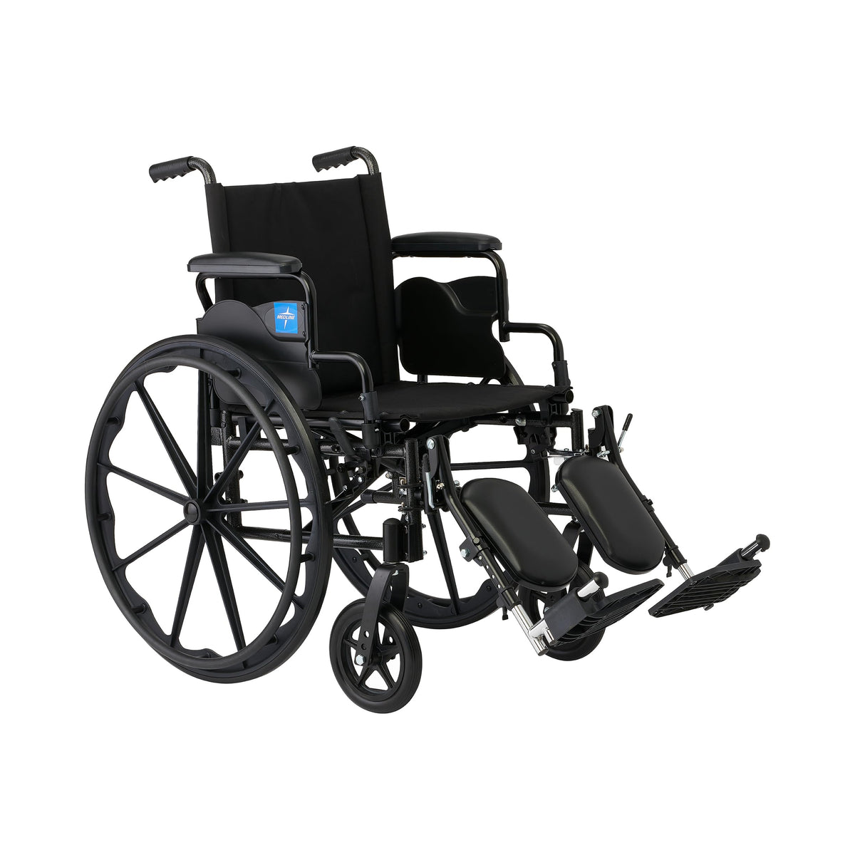 Lightweight Wheelchair with Swing-Back Desk-Length Arms and Elevating Leg Rests Y45154