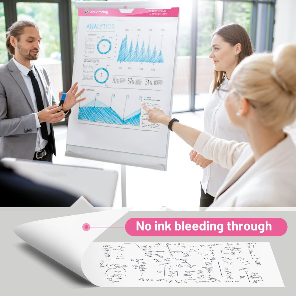 Sticky Easel Pad 25 x 30 Inch Flip Chart Paper 30 Sheets 4 Pads K271084