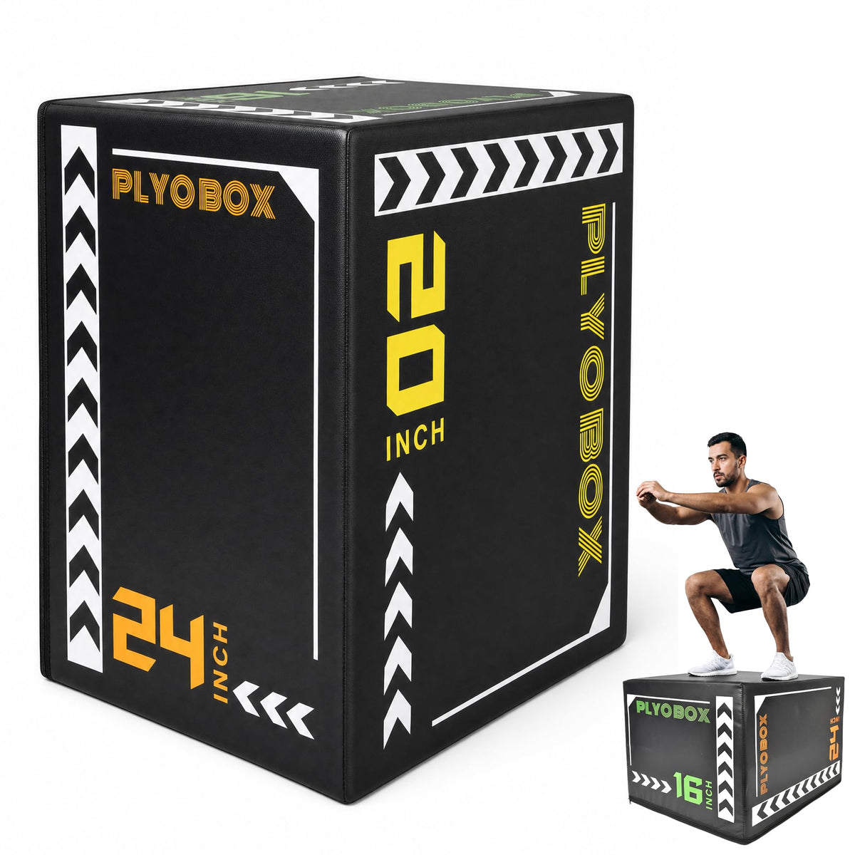 3-in-1 Foam Plyometric Jump Box E616