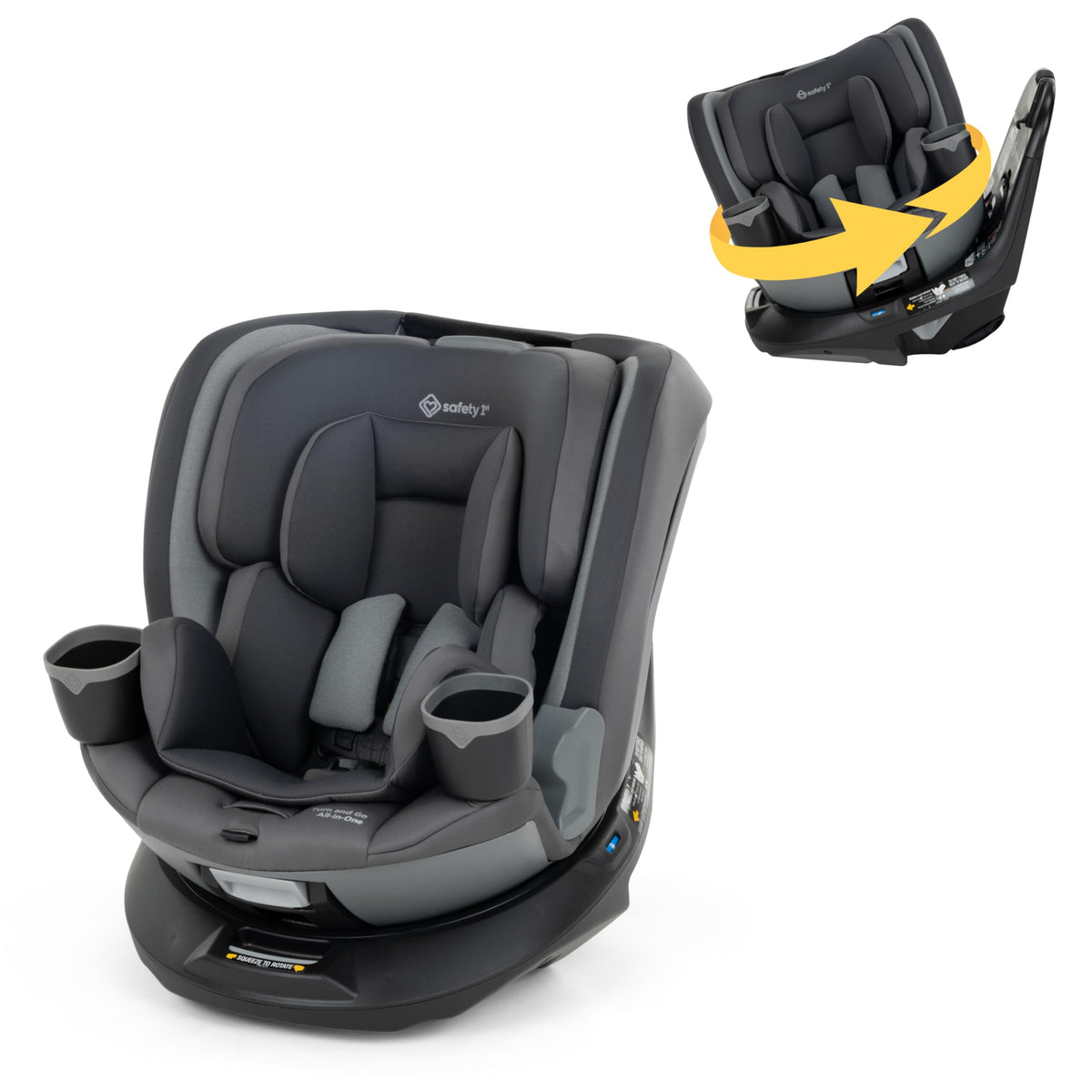 360 Rotating Convertible Car Seat, 5-100 lbs K2751