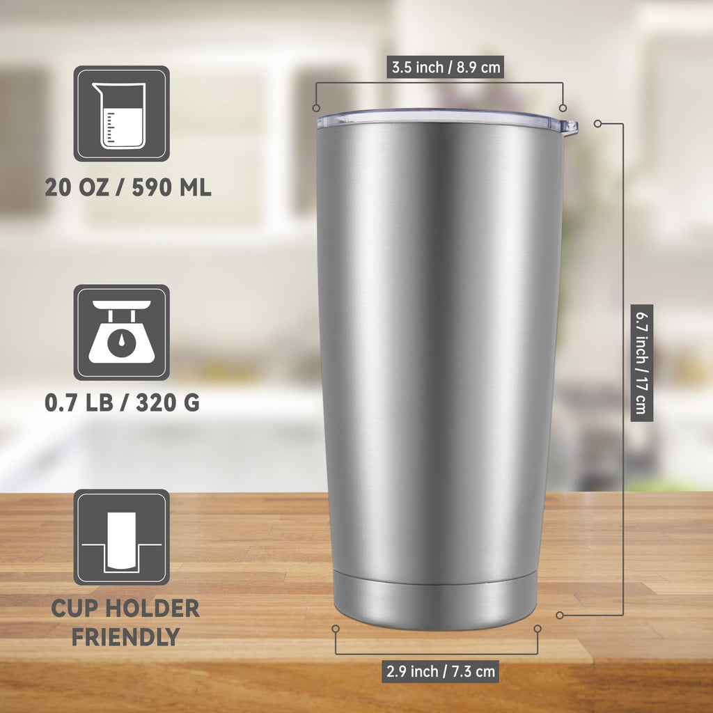 20 oz Stainless Steel Insulated Tumbler with Lid J347818