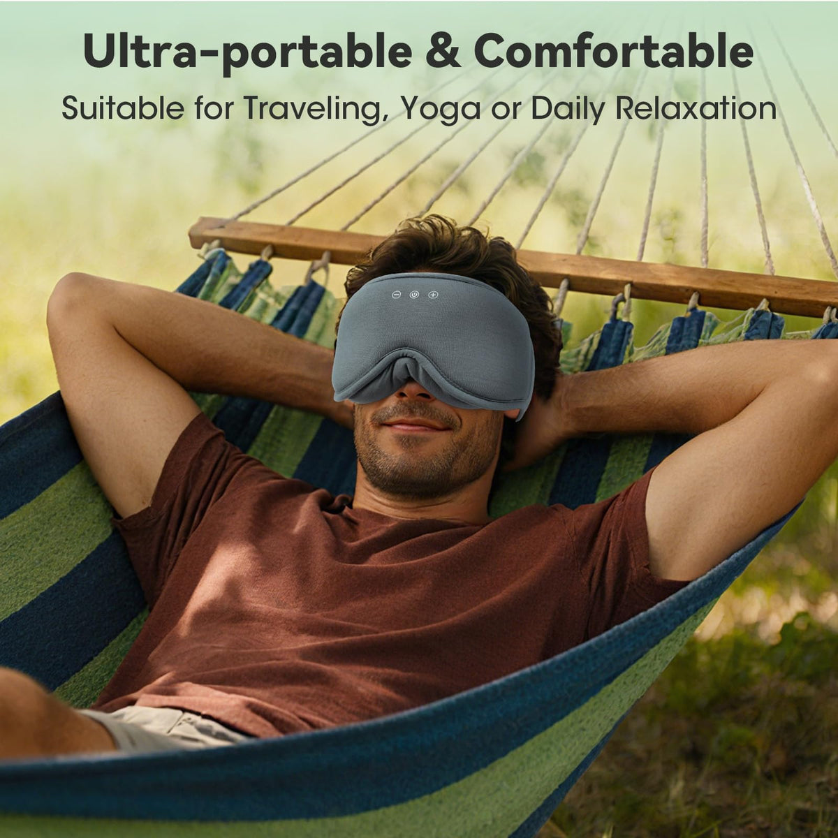 Bamboo Cotton Sleep Mask with Bluetooth Headphones T43419