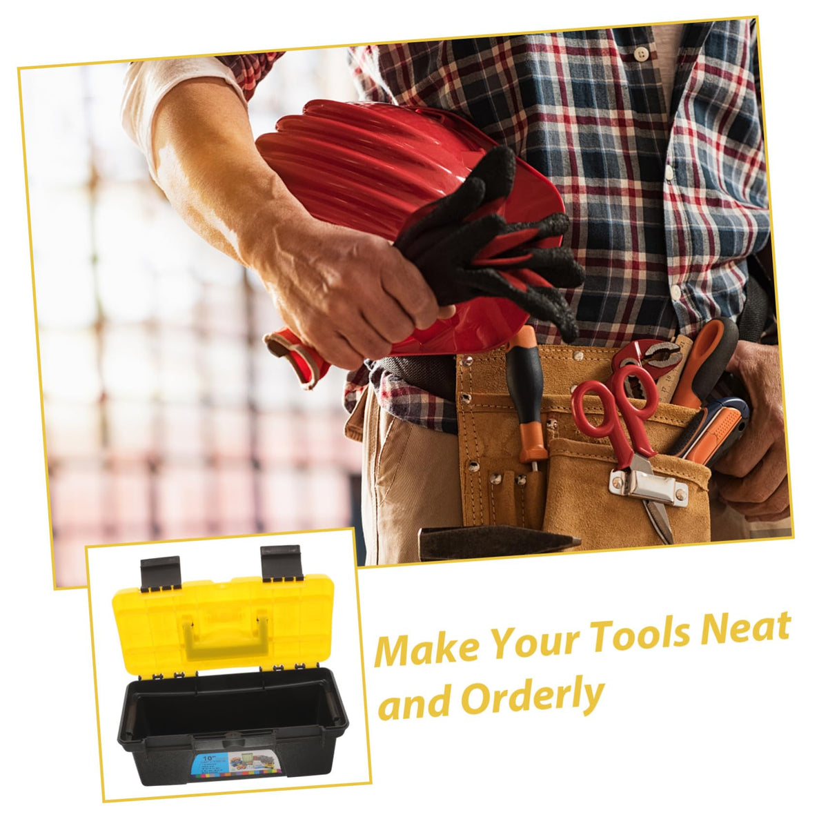 Tool Box Organizer 10 Inch Hard Carrying Case X6000