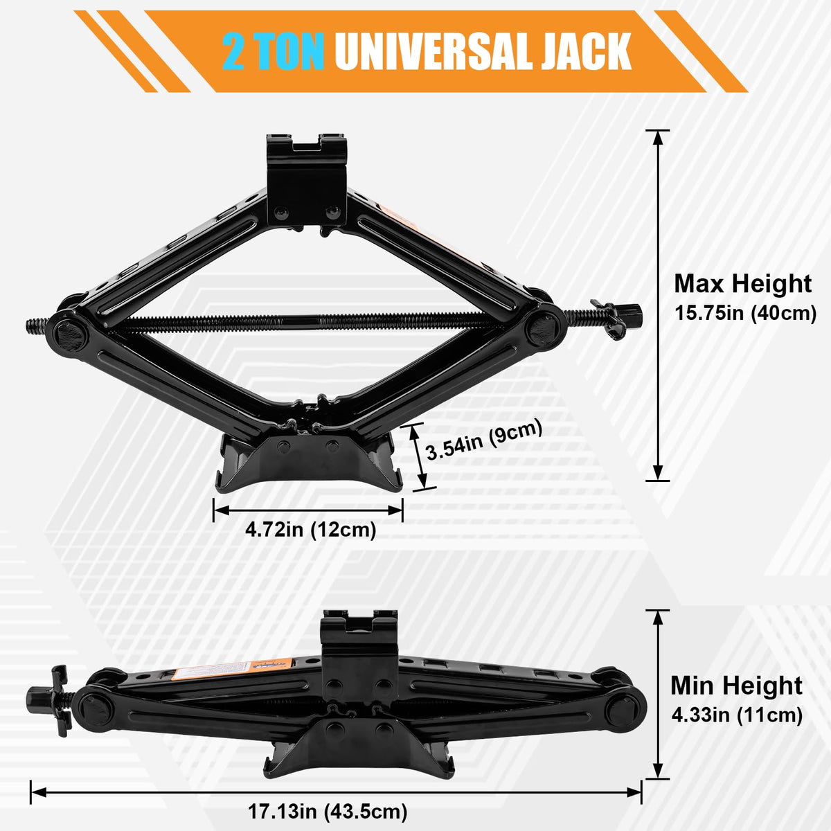 2 Ton Scissor Jack Kit with Lug Wrench K384162