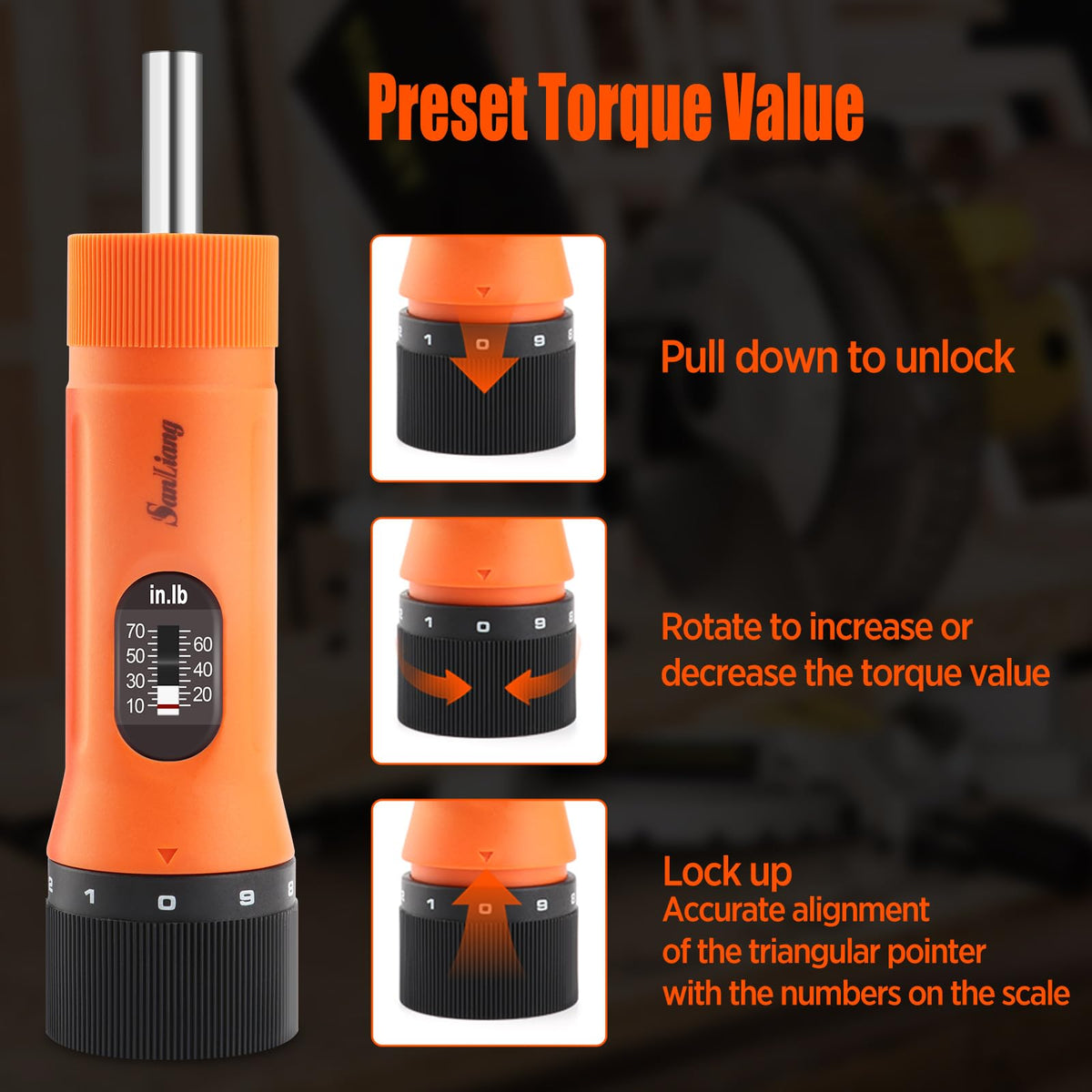 36Pcs Torque Screwdriver Wrench Set with 29 S2 Bits O171