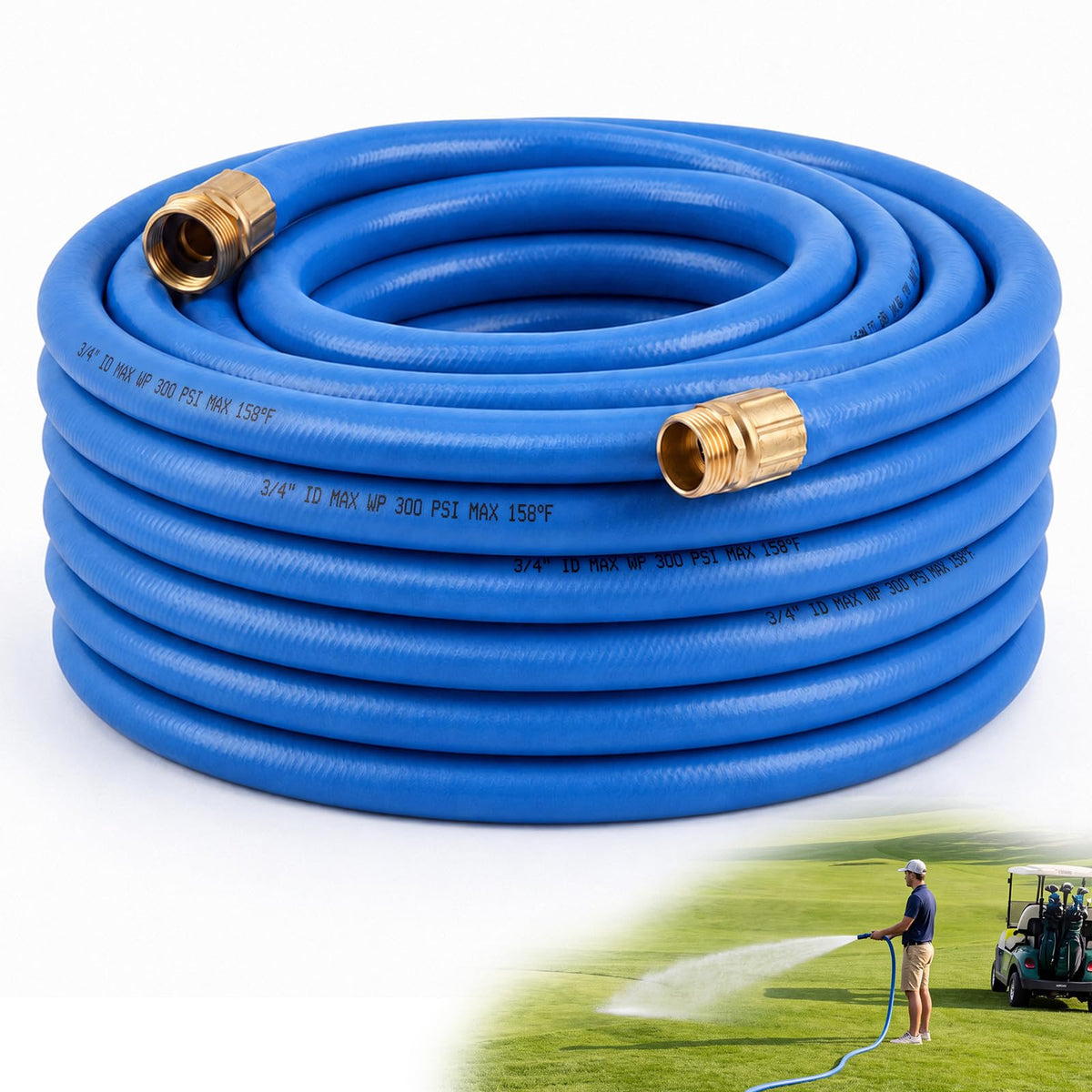 3/4" x 100 ft Lightweight Flexible Garden Hose B688655