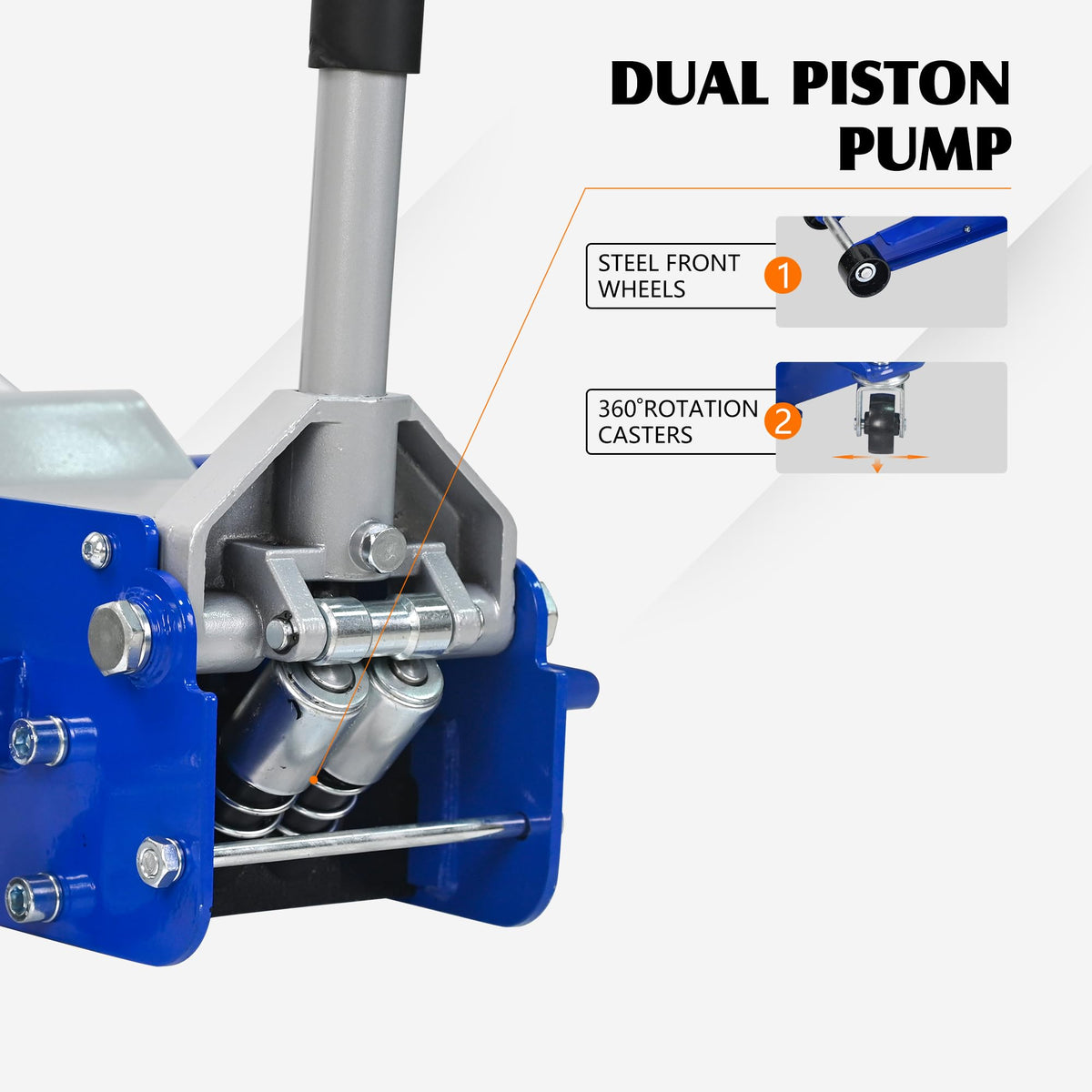 5 Ton Ultra Low Profile Hydraulic Floor Jack Z6163