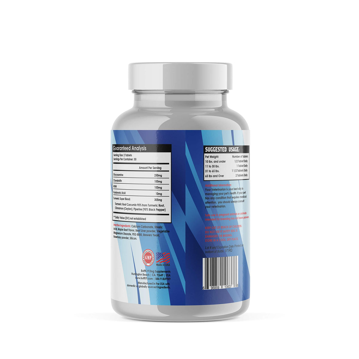 Dog Hip & Joint Supplement with Glucosamine, Chondroitin, MSM, Turmeric Z475473