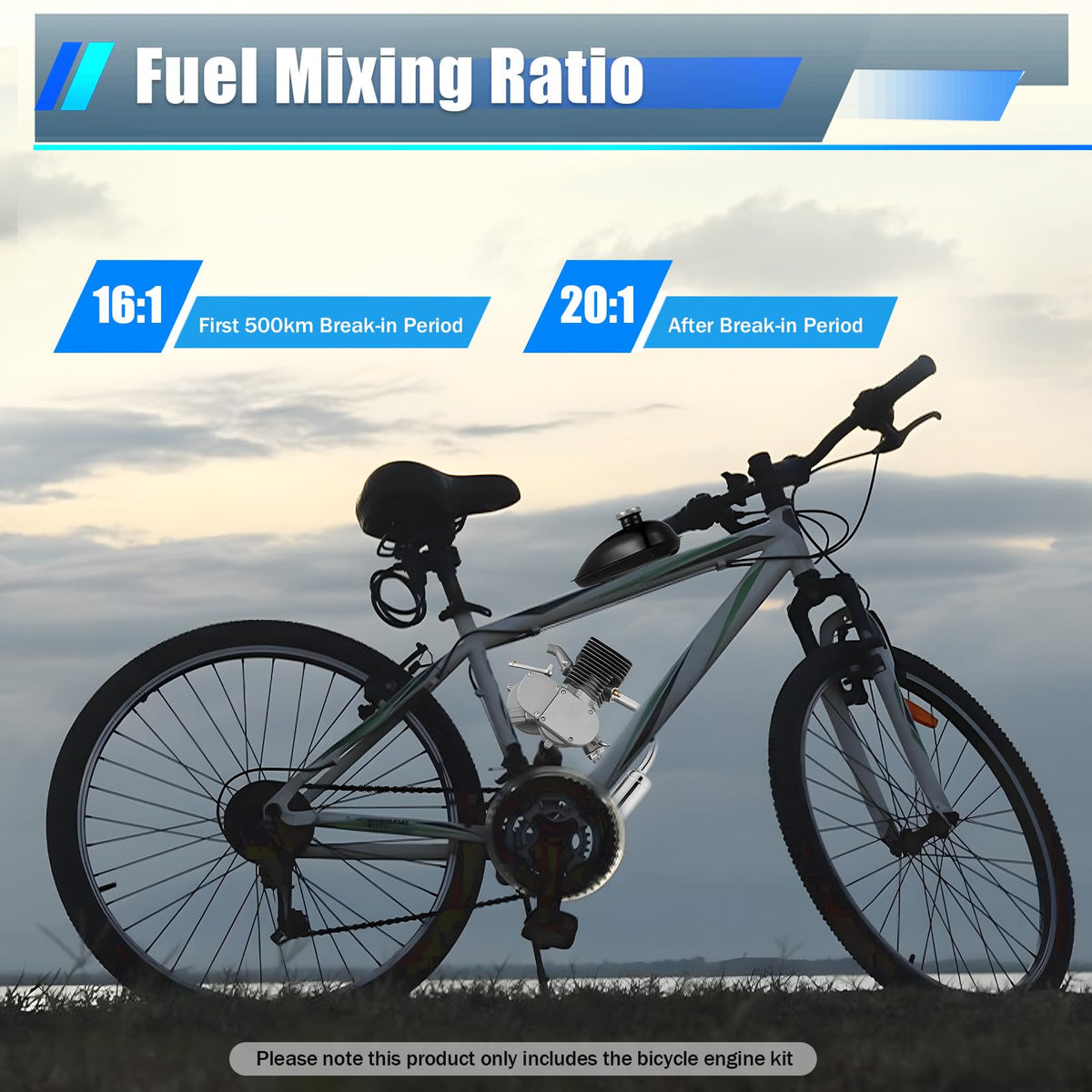 100CC 2-Stroke Bicycle Engine Kit with 44 Tooth Sprocket M79171