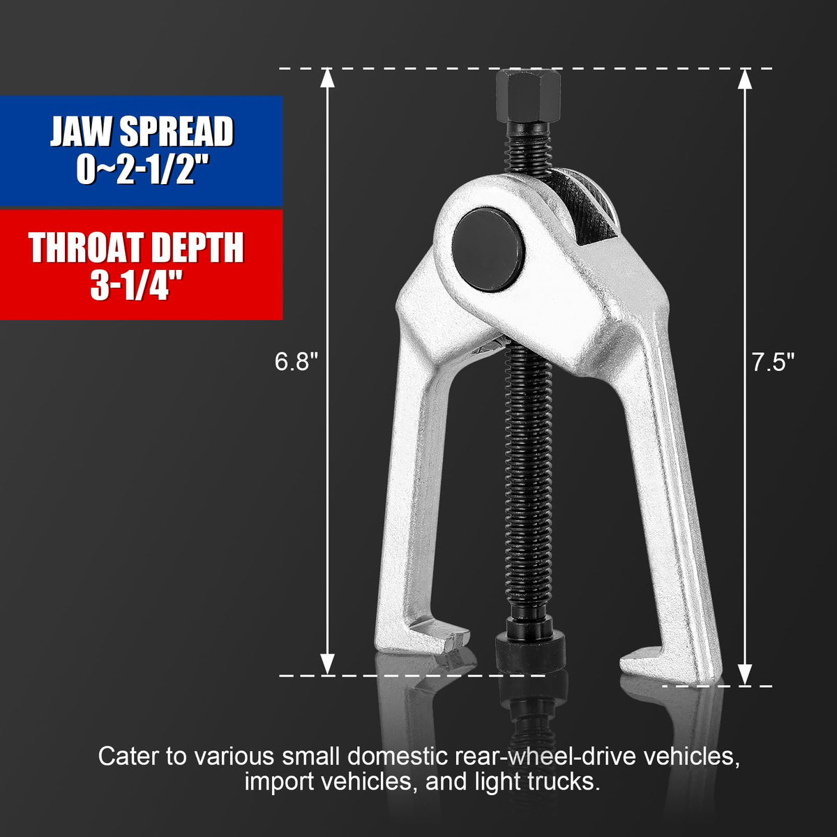 5pcs Ball Joint Separator Pitman Arm Puller Tie Rod End Tool Set O4139
