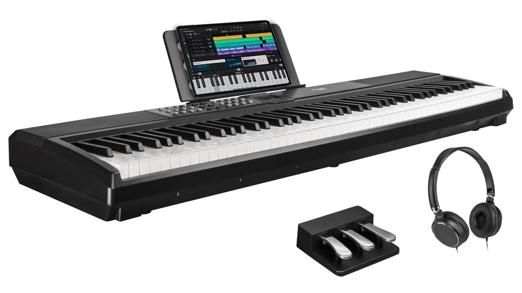 88 Keys Weighted Hammer-Action Digital Piano with Sustain Pedal S77217
