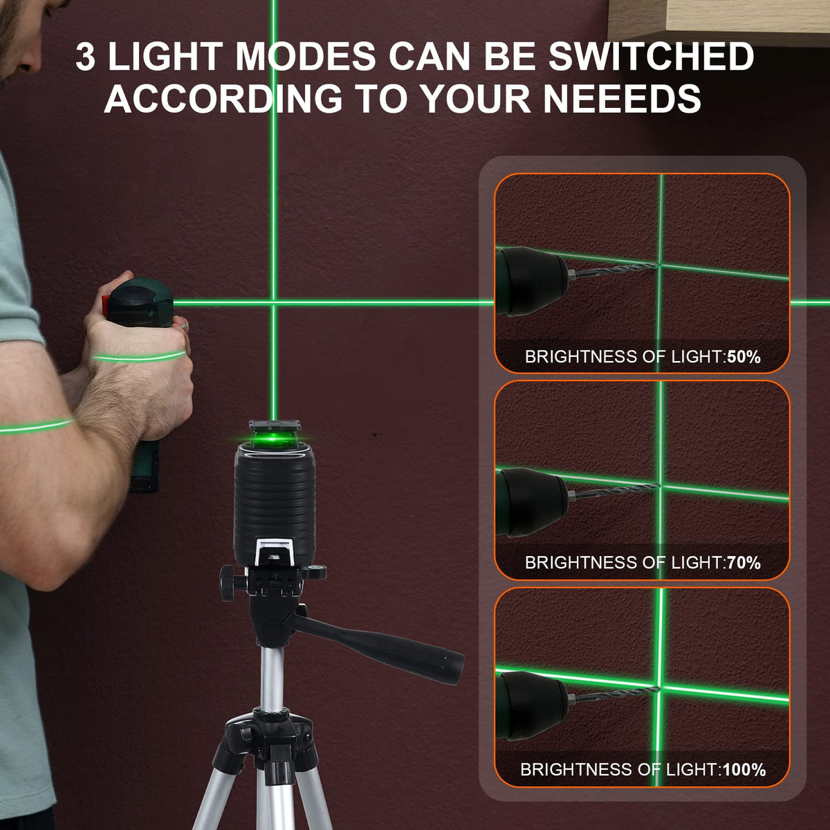 360° Self Leveling Laser Level with Tripod B2067
