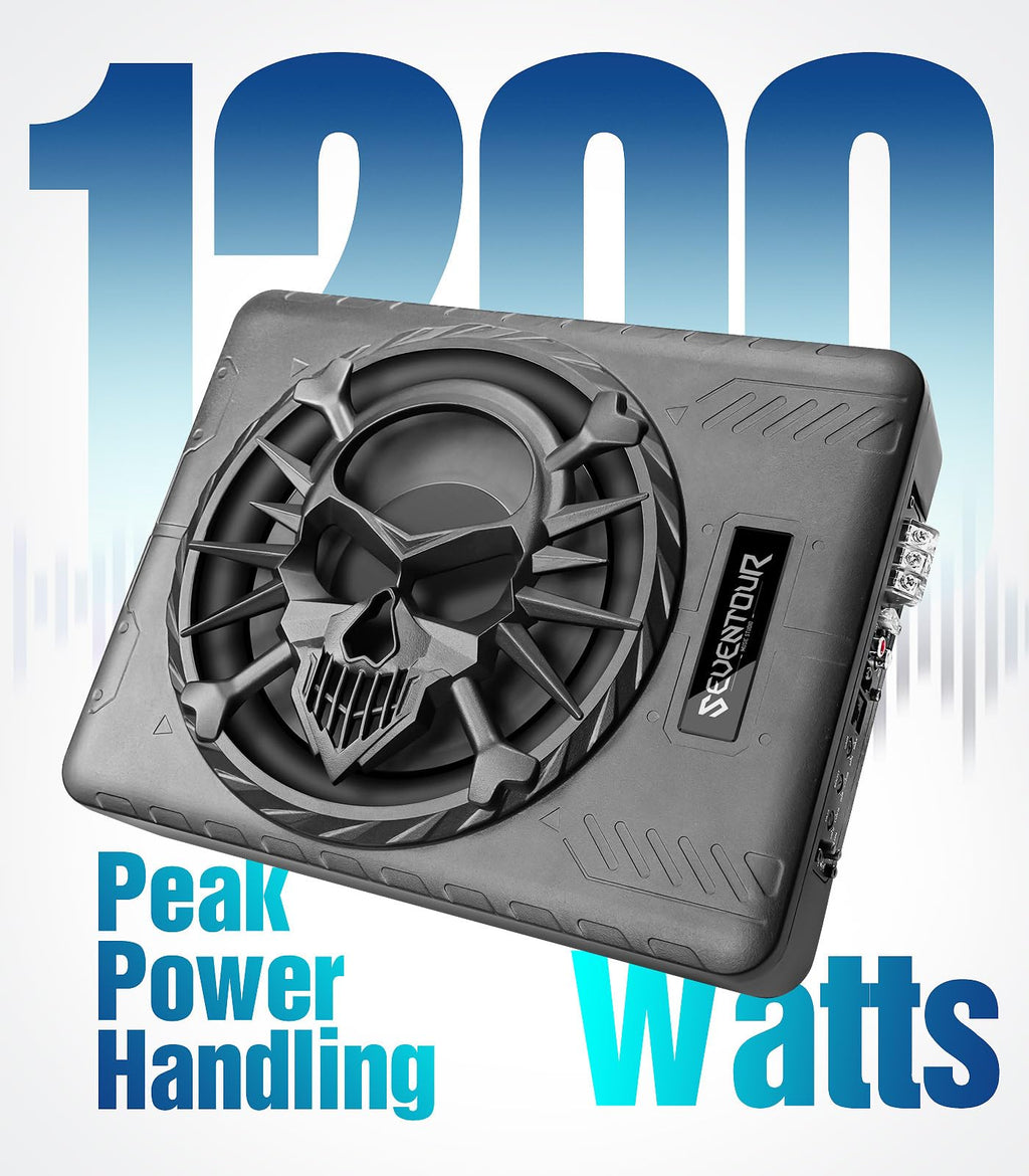 1200W Under Seat Car Subwoofer and Amp W7635