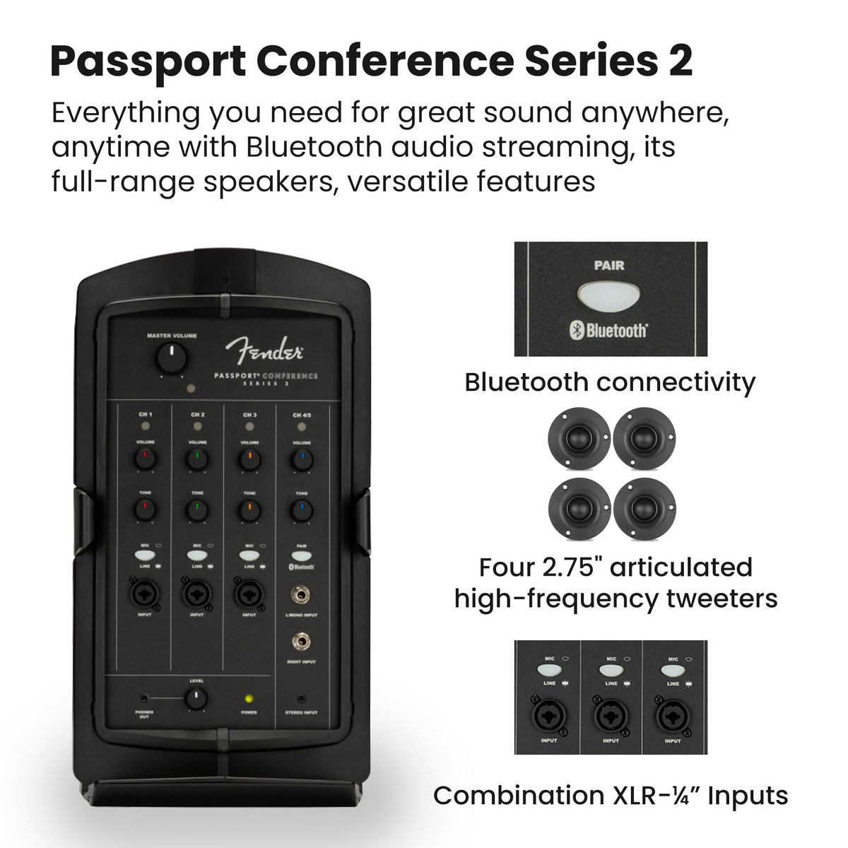 Portable PA System with Microphone Kit S195