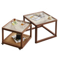 Square Glass Coffee Table Set of 2 G1050