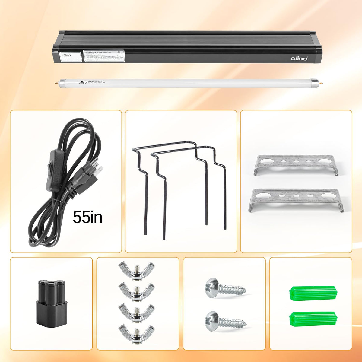 24W UVB 10.0 Reptile Light Fixture Combo Kit V8179