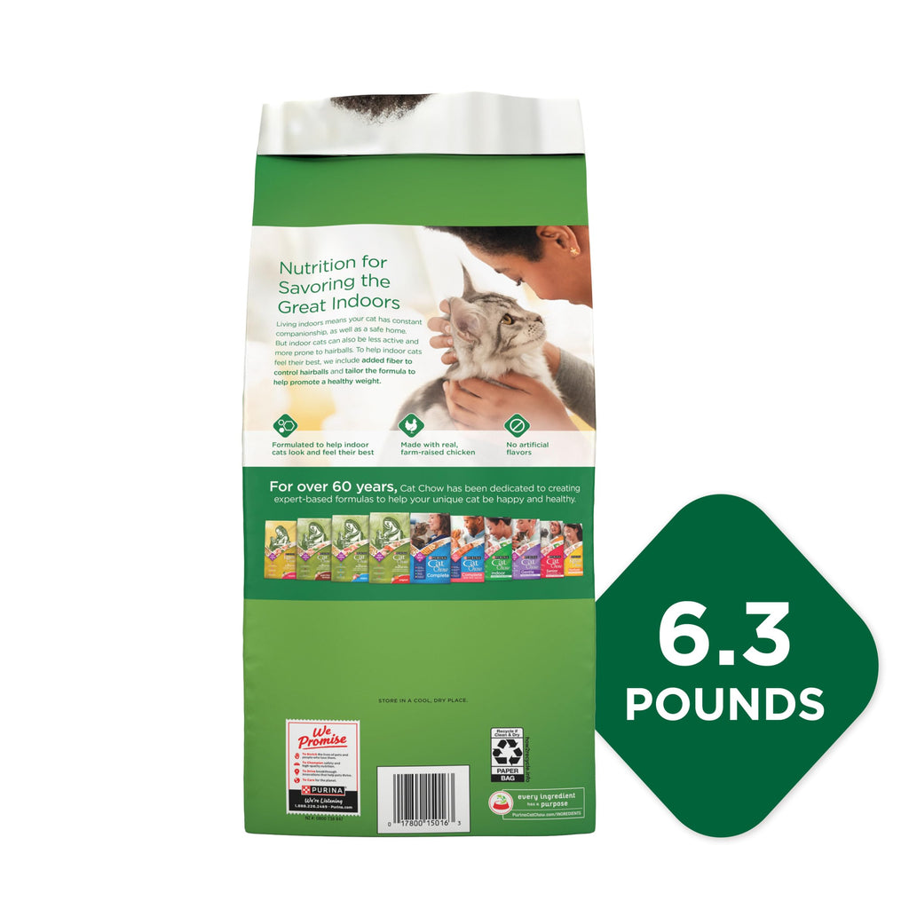 Indoor Dry Cat Food 6.3 lb. Bag T25104
