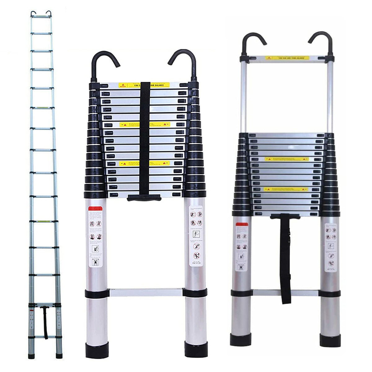 20.34 FT Aluminum Telescoping Ladder 330 Lb Capacity A124870