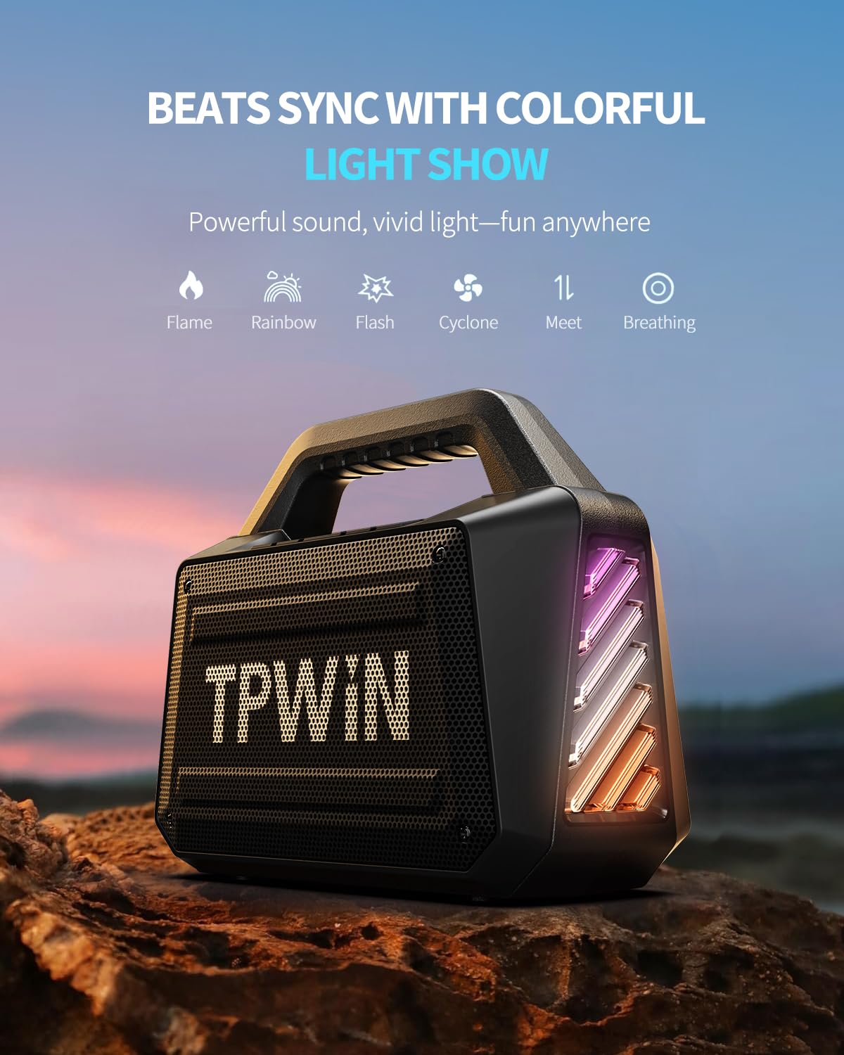80W IPX6 Waterproof Portable Bluetooth Speaker C682684