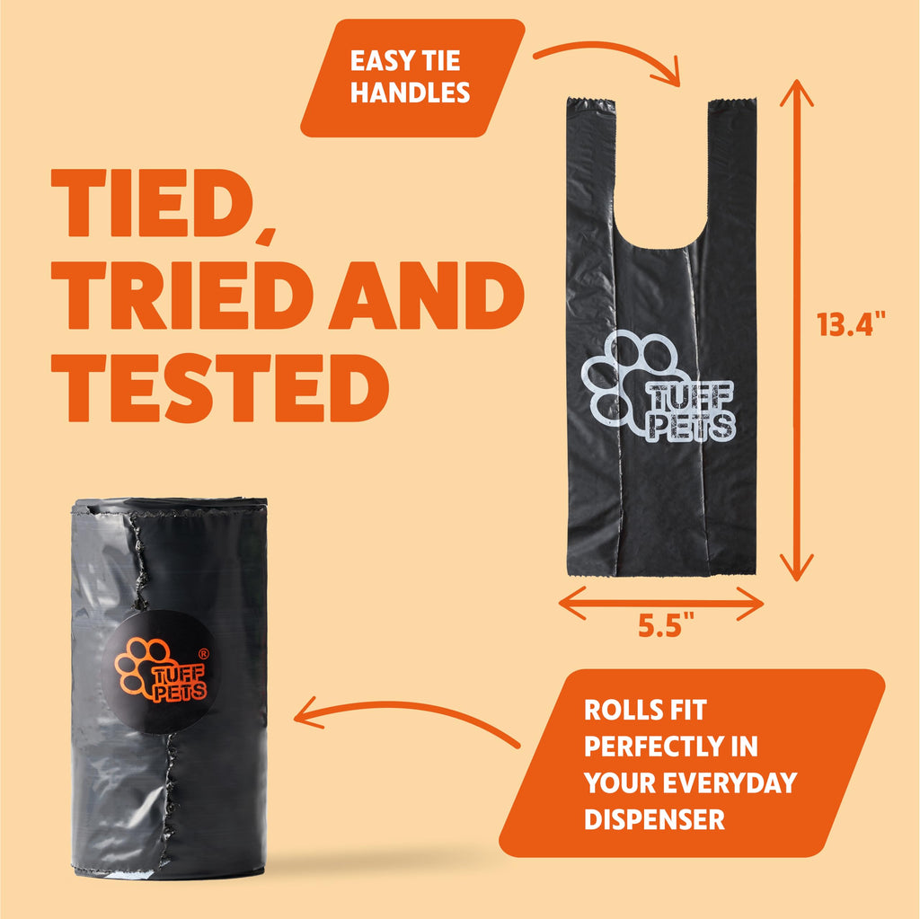 Dog Poop Bags Rolls with Handles V246
