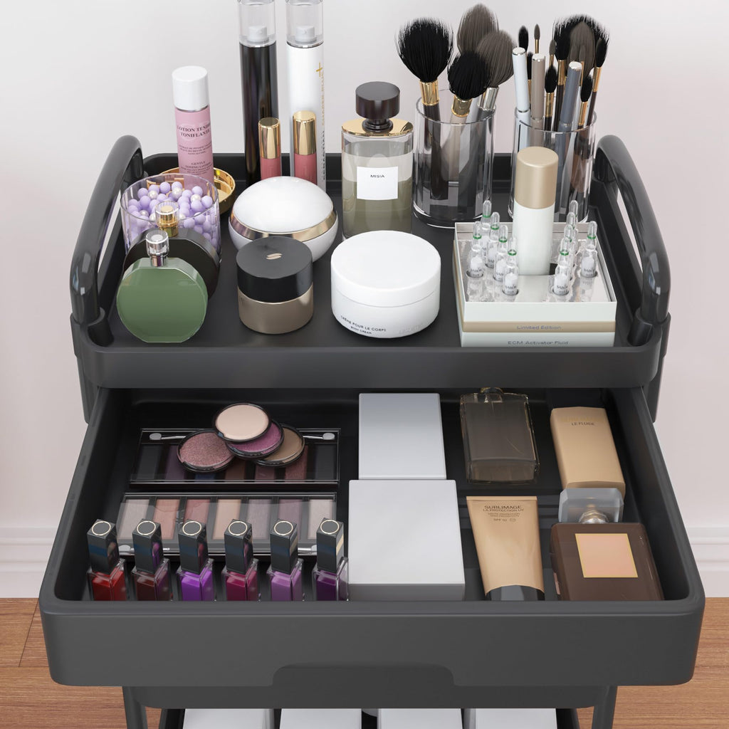 4-Tier Utility Cart with Drawer & Wheels L41886