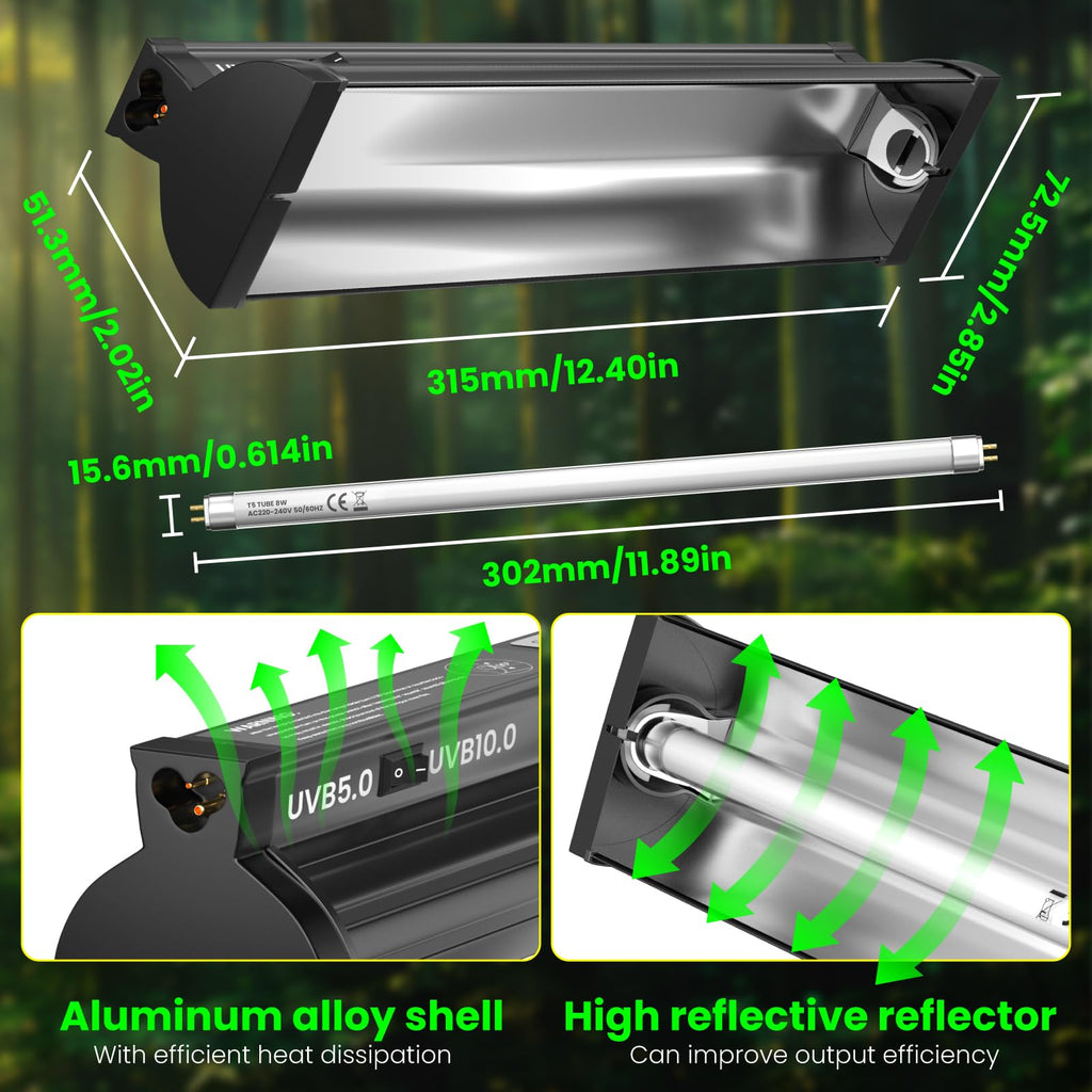 8W T5 UVB Reptile Light T813
