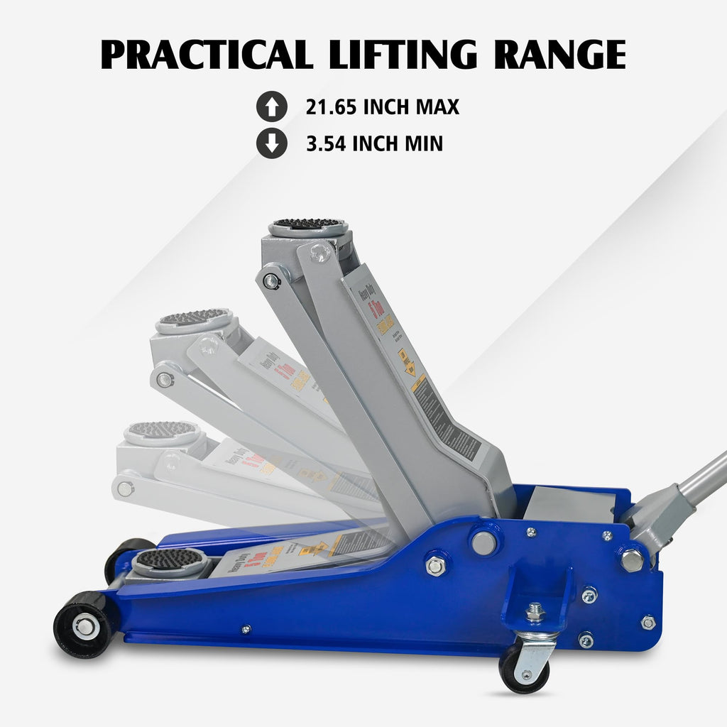 5 Ton Ultra Low Profile Hydraulic Floor Jack Z6163