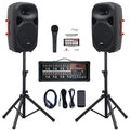 15inch 2000W Bluetooth PA System with Powered Mixer Set E47497