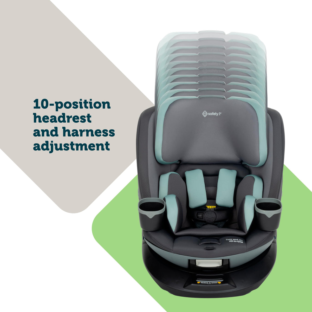360 Rotating Convertible Car Seat, 5-100 lbs K2751