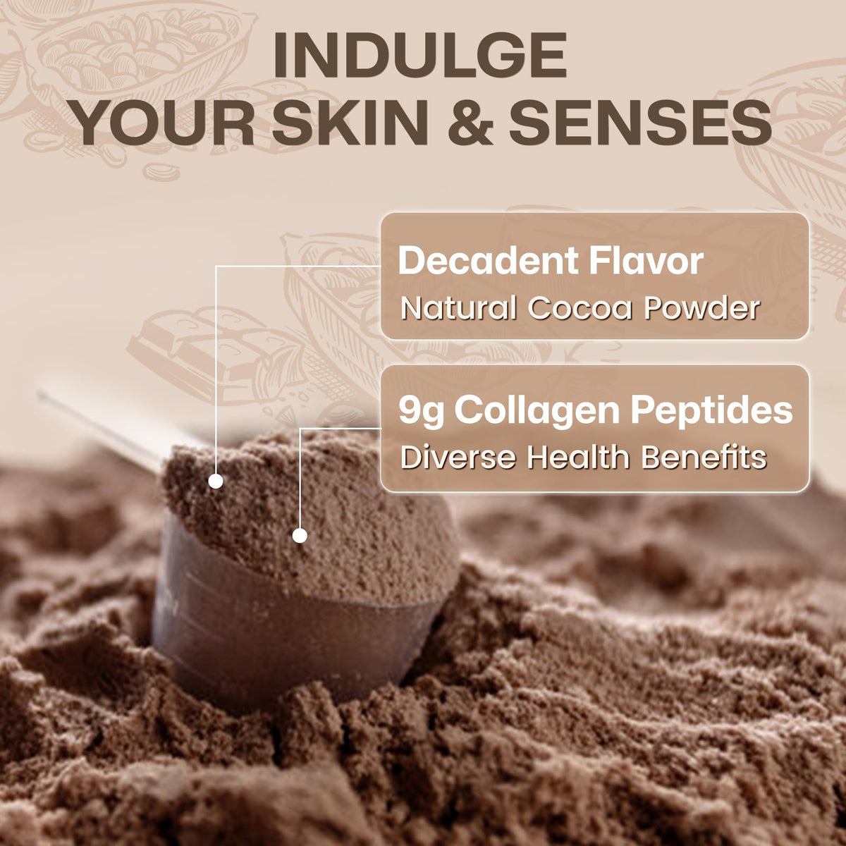 Multi Collagen Peptides Powder Chocolate Flavor 35 Servings W439