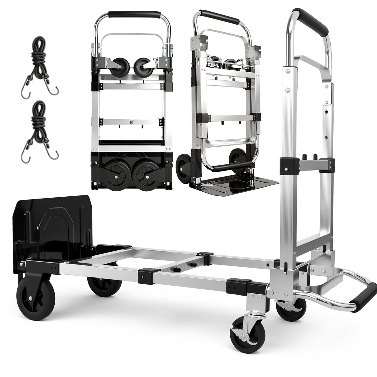3 in 1 Convertible Folding Hand Truck with 2 Straps V444052