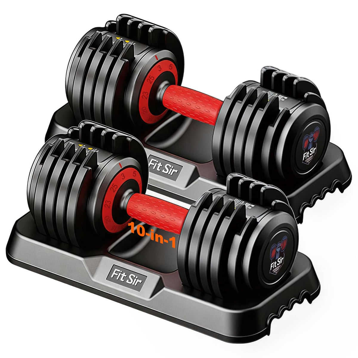 Adjustable Dumbbell Set 25LB/50LB/90LB with Storage Tray A8705