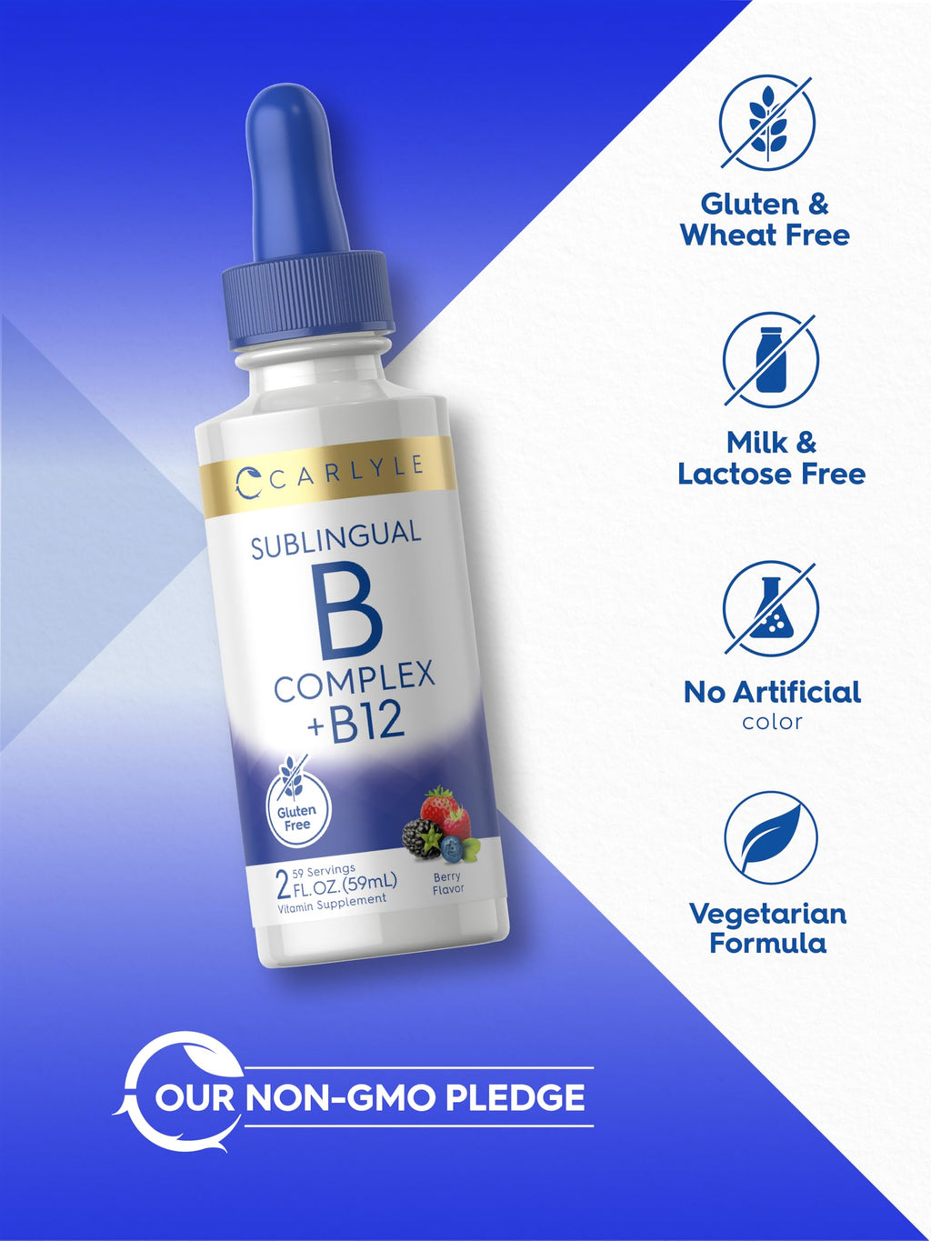 Vitamin B Complex Sublingual Liquid Drops 2 fl oz N246