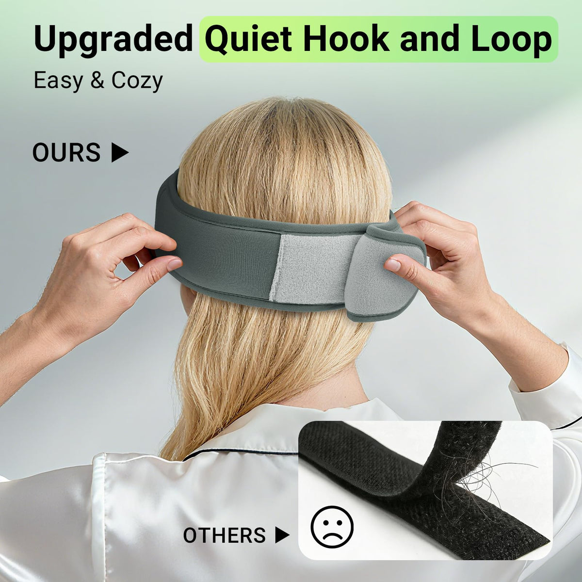 Bamboo Cotton Sleep Mask with Bluetooth Headphones T43419