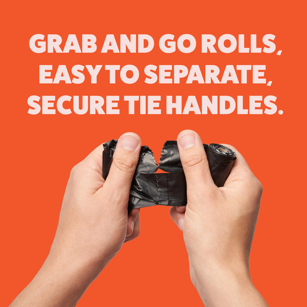Dog Poop Bags Rolls with Handles V246