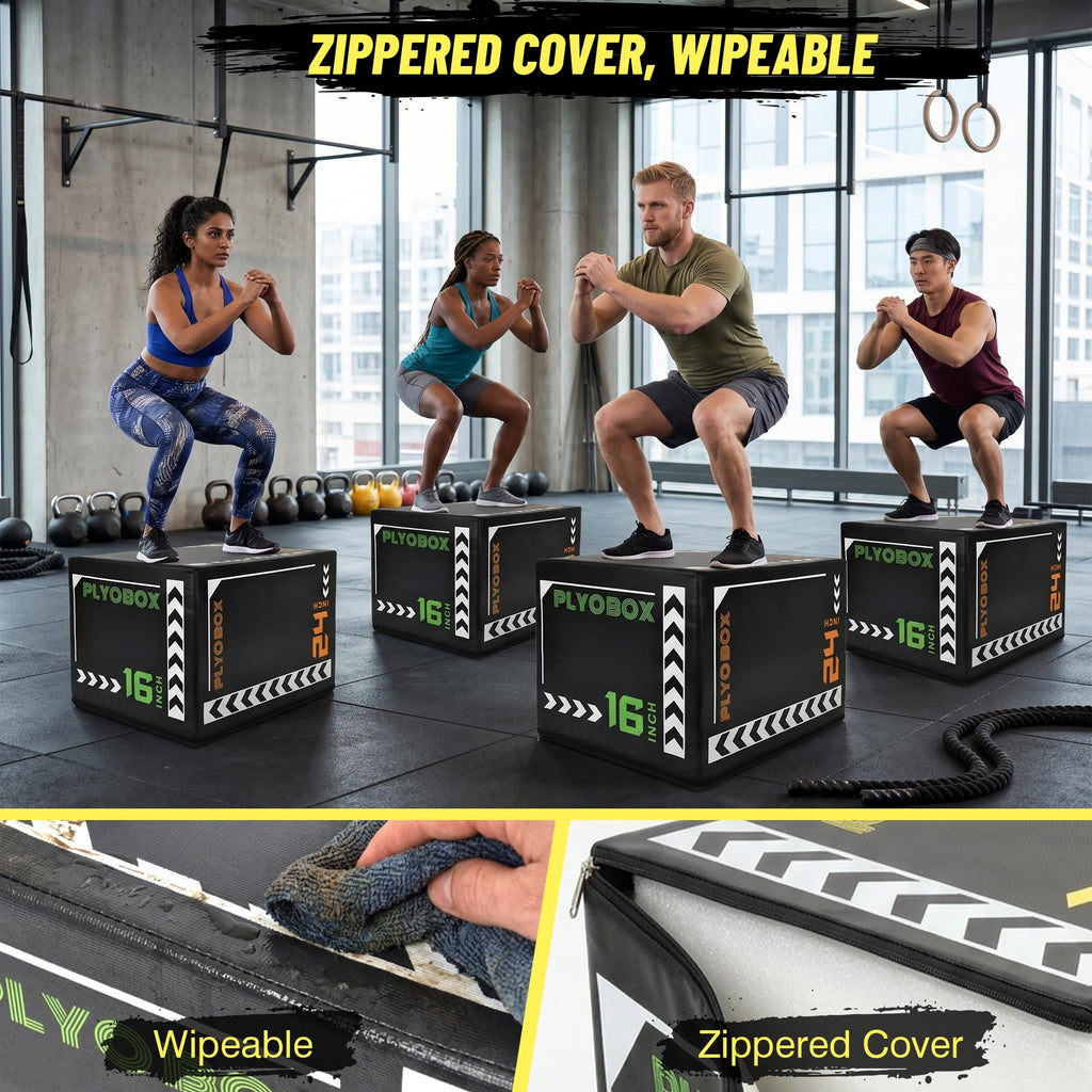 3-in-1 Foam Plyometric Jump Box E616