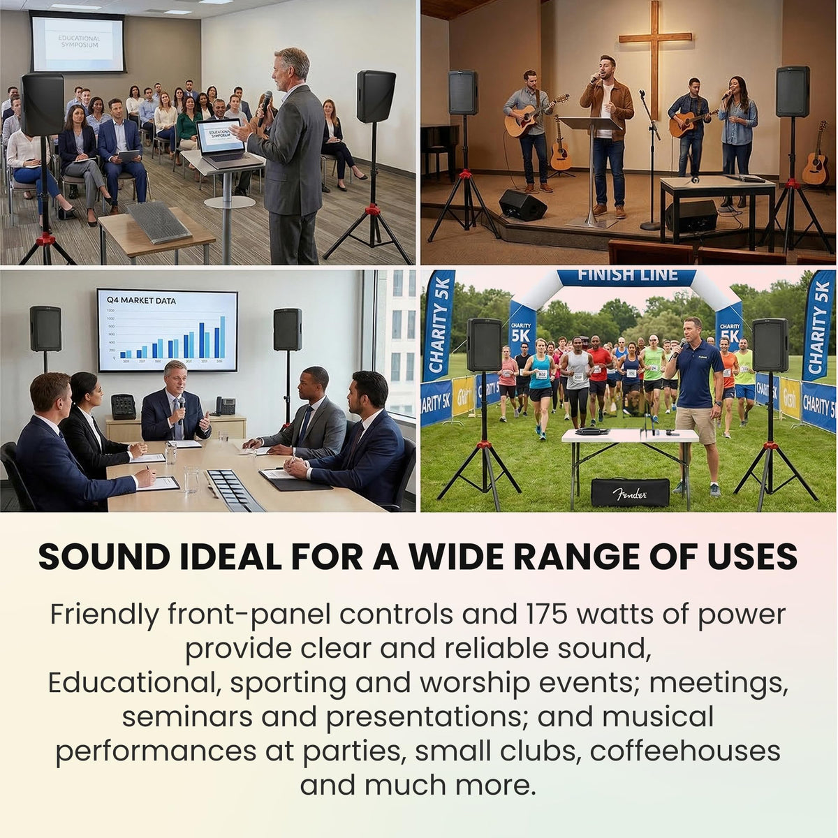 Portable PA System with Microphone Kit S195